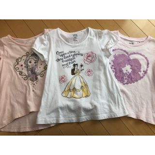 ユニクロ(UNIQLO)のあけみ5893様専用　UT ディズニープリンセス　Ｔシャツ　3枚セット(Tシャツ/カットソー)