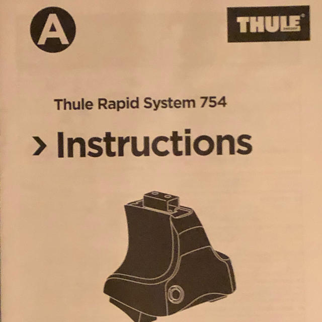 THULE(スーリー)の【保証期間有り】THULE ラピッドシステム　KIT 754 自動車/バイクの自動車(車外アクセサリ)の商品写真