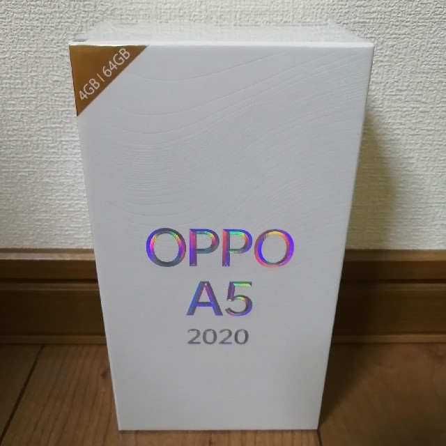 スマートフォン本体納品書付 OPPO A5 2020 blue CPH1943BL新品 送料無料