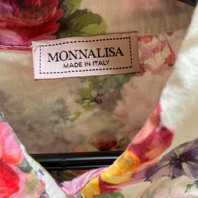 MONNALISA(モナリザ)の【値下げします！！】モナリザ　花柄シャツ レディースのトップス(シャツ/ブラウス(半袖/袖なし))の商品写真