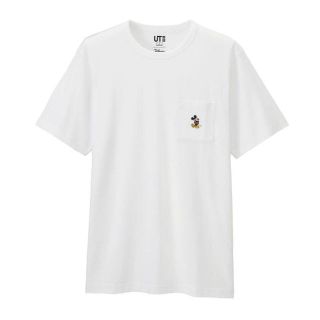 ユニクロ(UNIQLO)のユニクロ  ミッキー　ワンポイント　Tシャツ(Tシャツ/カットソー(半袖/袖なし))