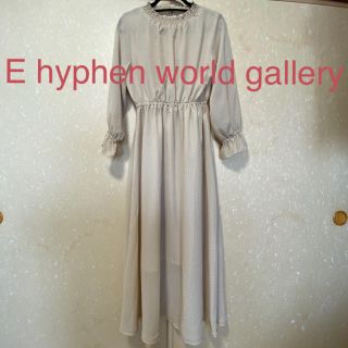 イーハイフンワールドギャラリー(E hyphen world gallery)のE hyphen world gallery ドット柄ワンピース(ロングワンピース/マキシワンピース)