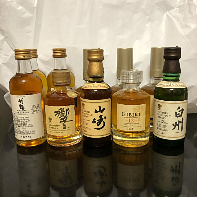 サントリー(サントリー)のウイスキーミニボトル10本セット 食品/飲料/酒の酒(ウイスキー)の商品写真