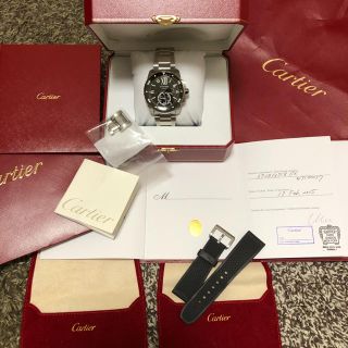 カルティエ(Cartier)のカルティエ  カリブル 付属品完備 正規ラバーベルト付き W7100057(腕時計(アナログ))