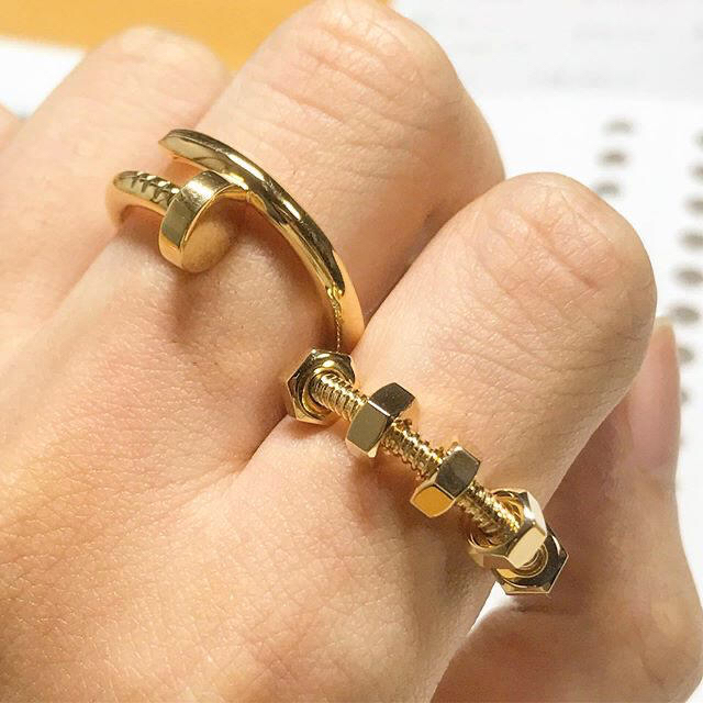 Cartier カルティエ エクルドゥ PG リング 53 ジュスト ラブリング