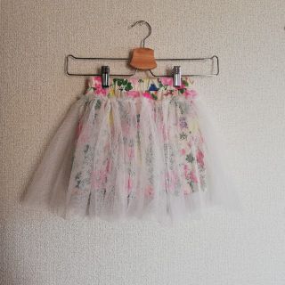 ★ここ様専用★新品♪韓国子供服　bisket  花柄チュールスカート(スカート)