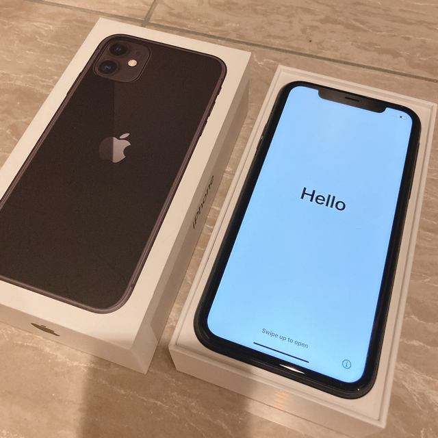 iPhone11 128GB SIMフリー ブラックスマホ/家電/カメラ