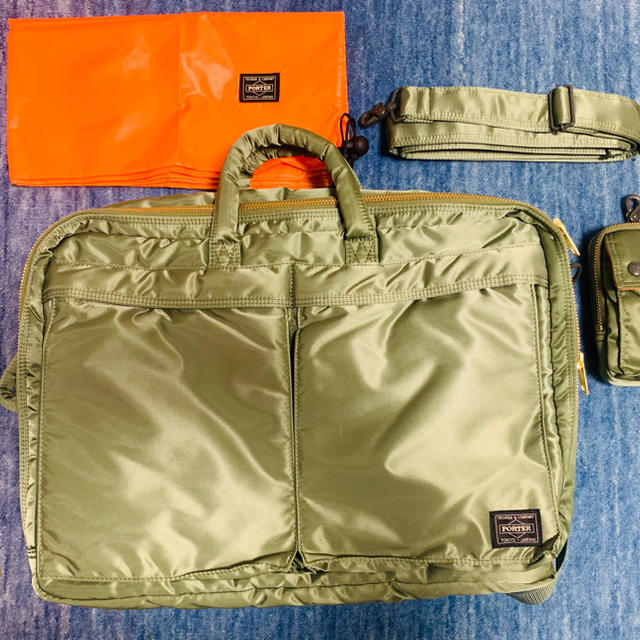 PORTER / TANKER 3WAY BRIEFCASE 2層式 グリーン