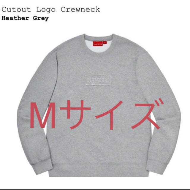 新品未使用 supreme cutout logo crewneck m サイズ