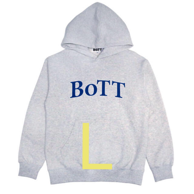 輝く高品質な BOTT パーカー グレー Lサイズ