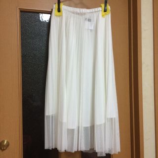 ダブルクローゼット(w closet)のてん様専用 プリーツチュールスカート(ひざ丈スカート)