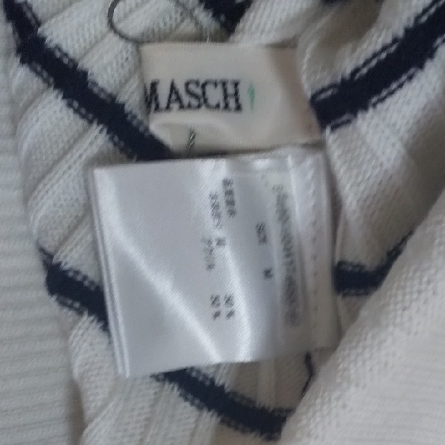 MISCH MASCH(ミッシュマッシュ)のミッシュマッシュ 半袖 ボーダー ビシュー 半袖ニット レディースのトップス(カットソー(半袖/袖なし))の商品写真