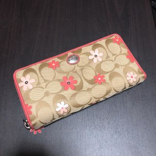 コーチ(COACH)のCOACH コーチ 長財布　ピンク　花柄　レディース(財布)