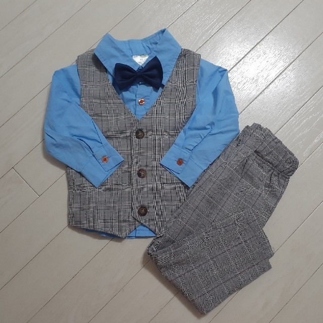 【90cm】ベビーフォーマルスーツ キッズ/ベビー/マタニティのキッズ服男の子用(90cm~)(ドレス/フォーマル)の商品写真