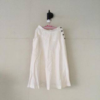 最終価格🐚vintage linen skirt.(ひざ丈スカート)