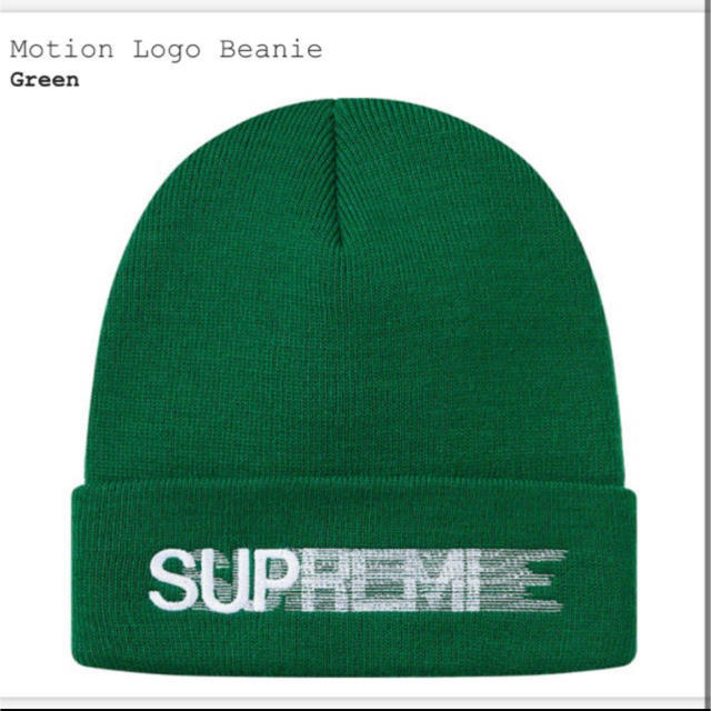 Supreme(シュプリーム)のシュプリーム　supreme motion logo beanie グリーン メンズの帽子(ニット帽/ビーニー)の商品写真
