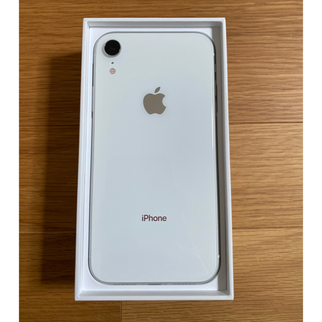新座買蔵 iPhone XR White 128 GB SIMフリー　極美品 スマートフォン本体