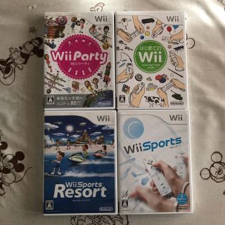 ニンテンドウ(任天堂)のWiiソフト 4点セット(家庭用ゲームソフト)