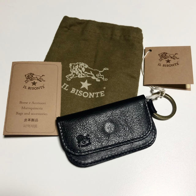 IL BISONTE(イルビゾンテ)の新品 イルビゾンテ  キーリング付きコインケース メンズのファッション小物(コインケース/小銭入れ)の商品写真