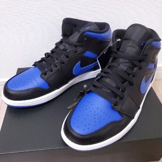 ナイキ(NIKE)の新品未使用　NIKE AIR JORDAN 1 MID HYPER ROYAL(スニーカー)