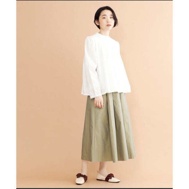 merlot(メルロー)の光沢タックフレアスカート♡ レディースのスカート(ロングスカート)の商品写真