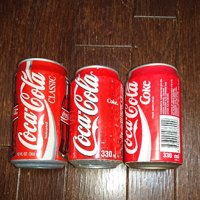 フランス　アンティーク　コカコーラ　小さな　ティン缶　四角　Coca Cola