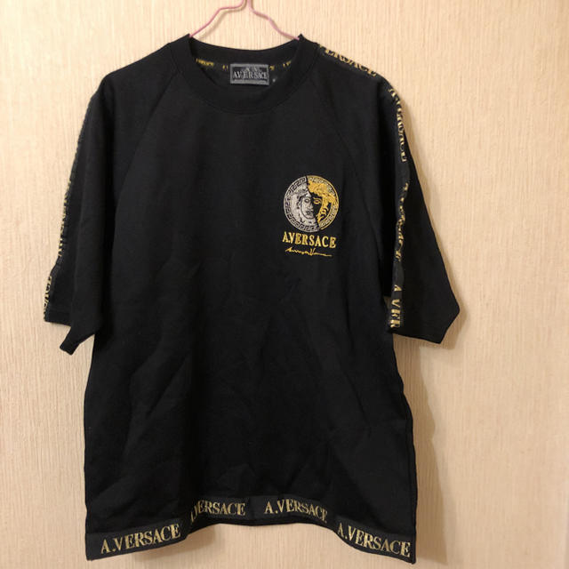 VERSACE(ヴェルサーチ)のA.VERSACE  Tシャツ　刺繍ロゴ　Mサイズ　90s メンズのトップス(Tシャツ/カットソー(半袖/袖なし))の商品写真