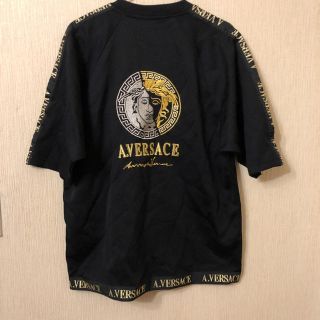 ヴェルサーチ(VERSACE)のA.VERSACE  Tシャツ　刺繍ロゴ　Mサイズ　90s(Tシャツ/カットソー(半袖/袖なし))