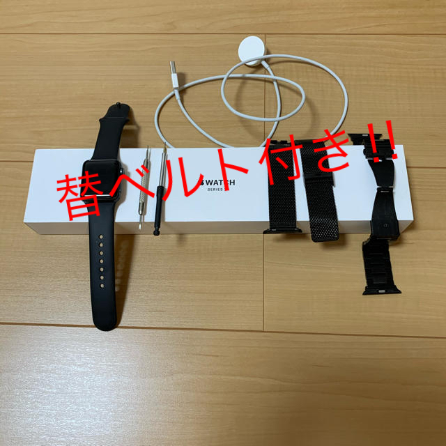 Apple Watch series3 38mm　替ベルト付き