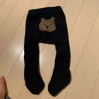 ベビーギャップ(babyGAP)のGAP くまちゃん　タイツ　黒(靴下/タイツ)