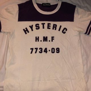 ヒステリックグラマー(HYSTERIC GLAMOUR)のHYSTERICGLAMOUR Tシャツ　白　紫(Tシャツ/カットソー(半袖/袖なし))