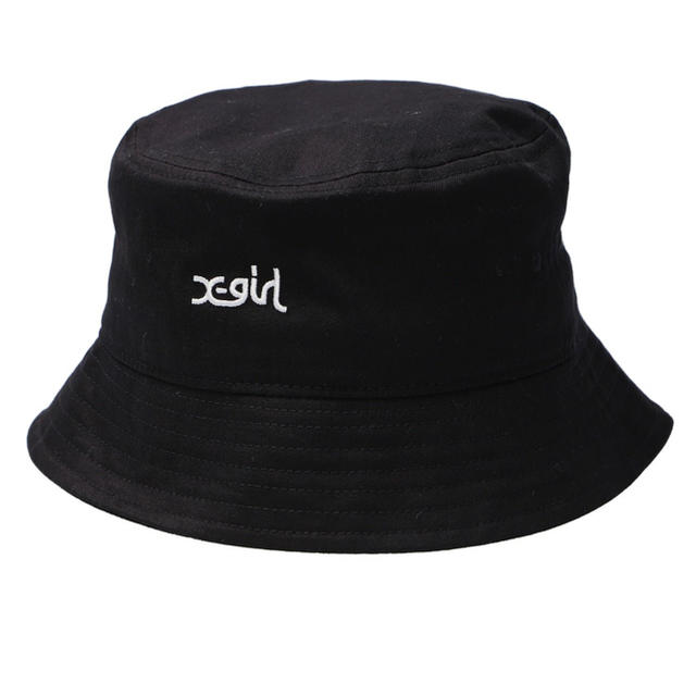 X-girl(エックスガール)のEMBROIDERED MILLS LOGO BUCKET HAT レディースの帽子(ハット)の商品写真