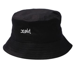 エックスガール(X-girl)のEMBROIDERED MILLS LOGO BUCKET HAT(ハット)