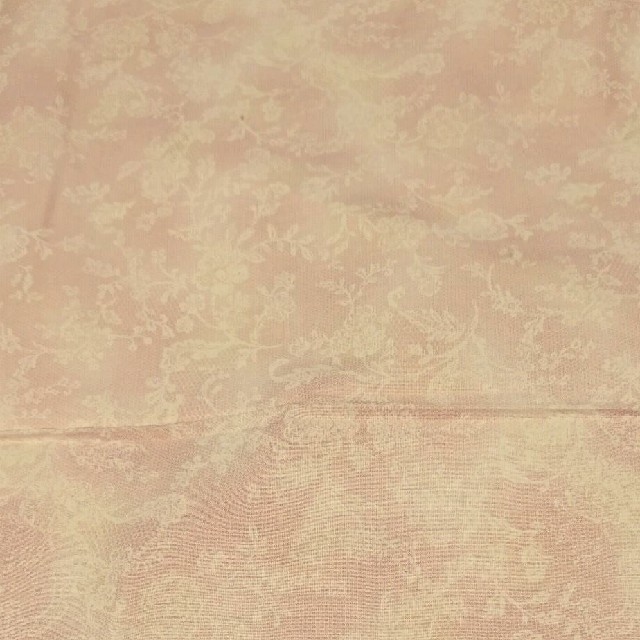 【生地・布】綿 110×150㎝ 桜色 マーブル 植物柄 ハンドメイドの素材/材料(生地/糸)の商品写真