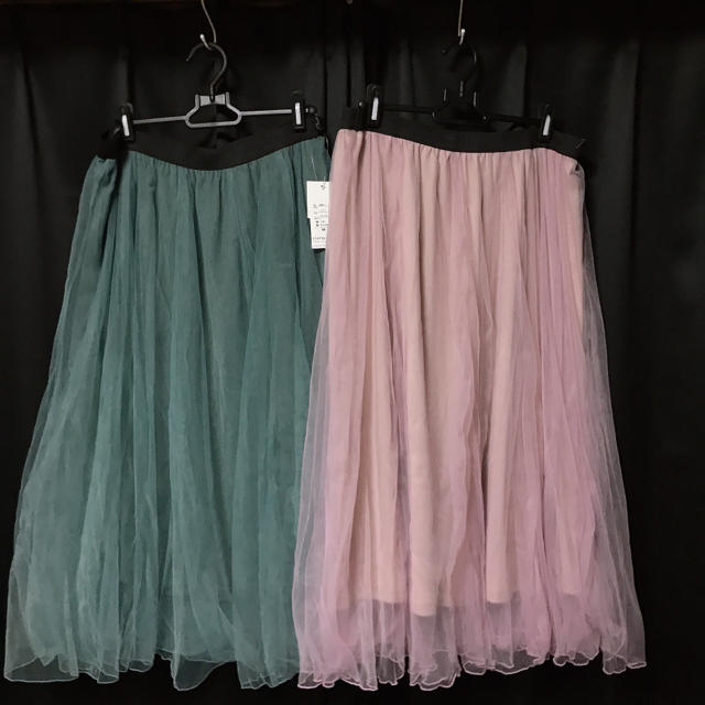 clette(クレット)の大きいサイズ☆3L チュールスカート レディースのスカート(ロングスカート)の商品写真
