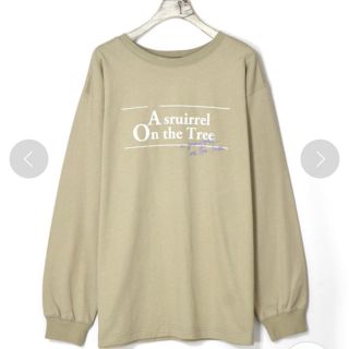 ダブルクローゼット(w closet)のw closet ロゴプリント入りロンT ピスタチオ(Tシャツ(長袖/七分))