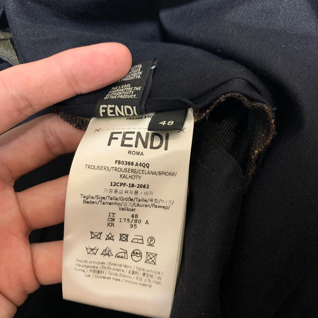 FENDI(フェンディ)のFENDI ズッカ柄　総柄パンツ メンズのパンツ(スラックス)の商品写真