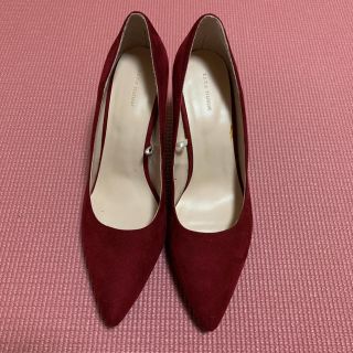 ザラ(ZARA)のZARA スエードパンプス　ボルドー(ハイヒール/パンプス)