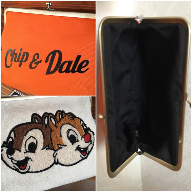 Disney(ディズニー)の新商品 Chip&Daleがま口ポーチ レディースのファッション小物(ポーチ)の商品写真