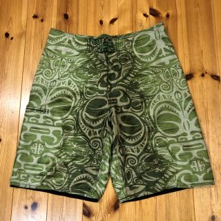 ハーレー(Hurley)のHINANO TAHITI ヒナノ　タパ柄サーフパンツ　サーパン　w32(水着)