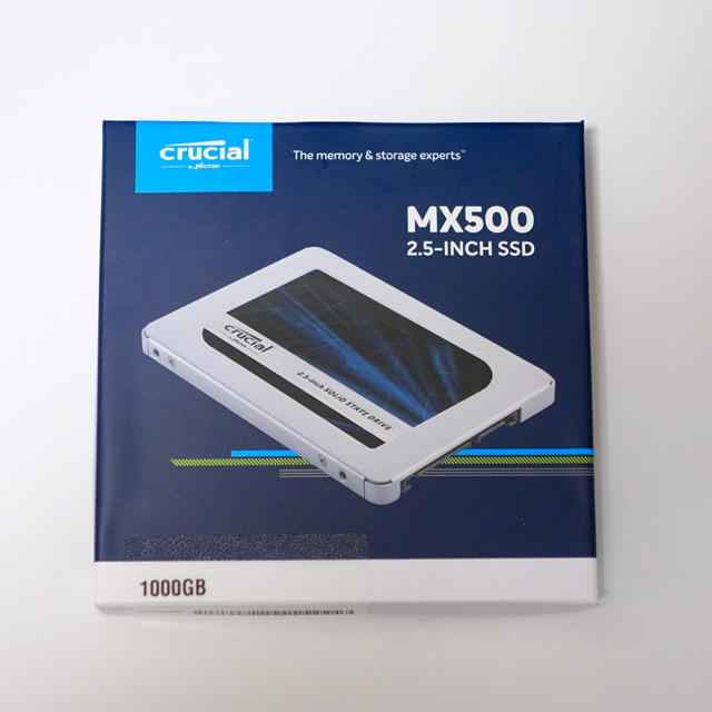 新品未開封 Crucial/MX500 1TB SSD クルーシャルPC/タブレット