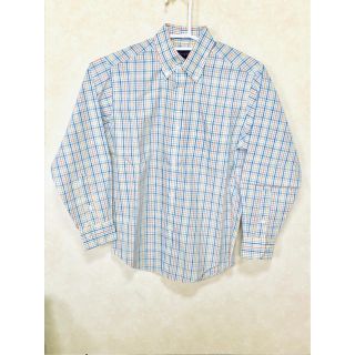 ブルックスブラザース(Brooks Brothers)のブルックスブラザーズ チェック長袖シャツ オレンジ イエロー ブルー S(シャツ/ブラウス(長袖/七分))