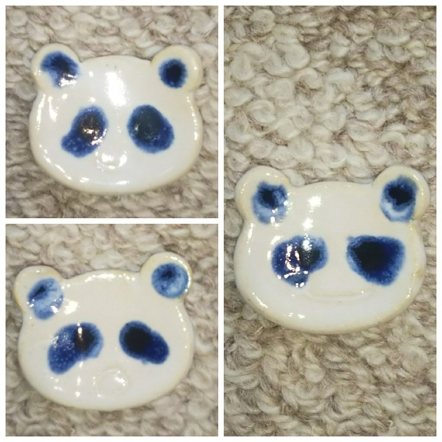 陶器 🐼箸置き ３客セット インテリア/住まい/日用品のキッチン/食器(カトラリー/箸)の商品写真