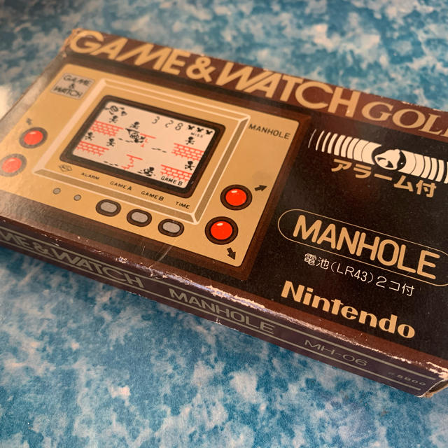 携帯ゲームウォッチ GAME &WATCH 任天堂 稼働品マンホール  ゴールド