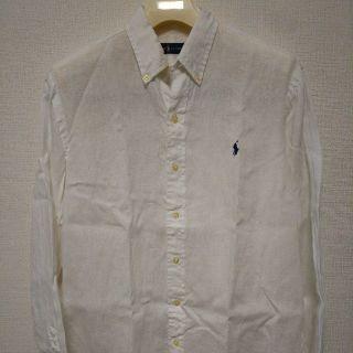 ポロラルフローレン(POLO RALPH LAUREN)の【美USED】POLO RALPH LAUREN リネンシャツ白Ｌサイズ(シャツ)