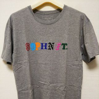 ソフネット(SOPHNET.)の【美USED】SOPHNET.カラーロゴTシャツグレーXLサイズ(Tシャツ/カットソー(半袖/袖なし))