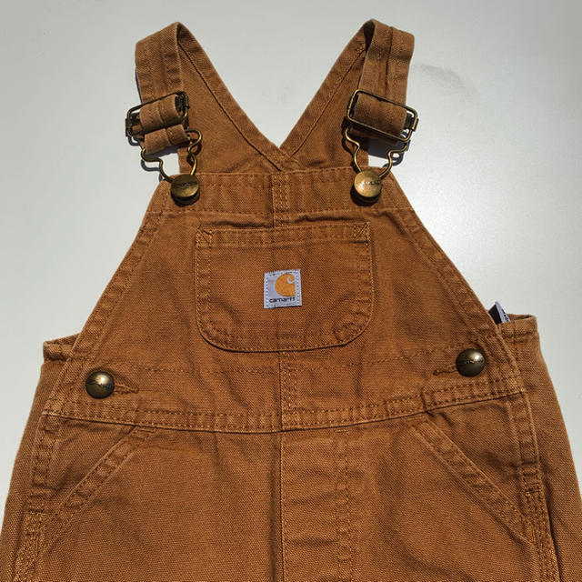 carhartt(カーハート)のcarhartt オーバーオール 100-110 キッズ 古着屋 キッズ/ベビー/マタニティのキッズ服男の子用(90cm~)(パンツ/スパッツ)の商品写真