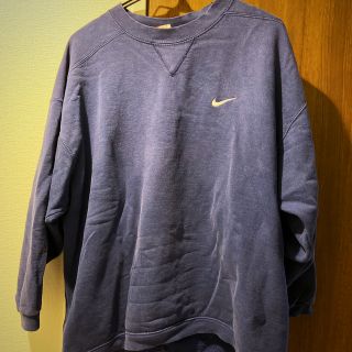 ナイキ(NIKE)のNIKE ネイビー　スウェット　古着(スウェット)