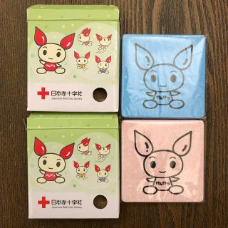 けんけつちゃん 珪藻土コースター ペアセット【お値下げしました】(テーブル用品)