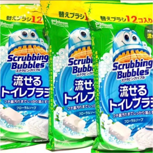 Johnson's(ジョンソン)の超お買い得セット‼️ ⭐️スクラビングバブル⭐️流せるトイレブラシ インテリア/住まい/日用品の日用品/生活雑貨/旅行(洗剤/柔軟剤)の商品写真